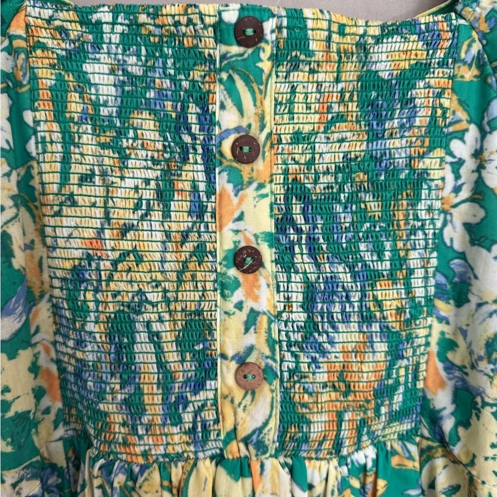 MELLODAY Floral Puff Sleeve MIDI dress - Picture 7 of 8